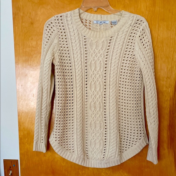 eight eight eight Sweaters - Eight Eight Eight Tan  Crew Neck Cotton Sweater